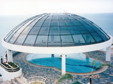 พลาสติกอะคริลิคดัดโค้งมุงหลังคา