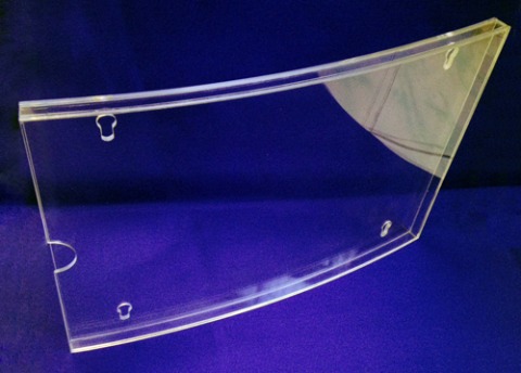 กรอบรูปตั้งโต๊ะ ดัดโค้งจากอะคริลิค สีใส